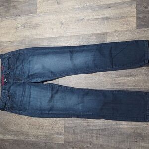 Banana Republic Women's Size 31 Skinny Straight Leg Long Dark Wash